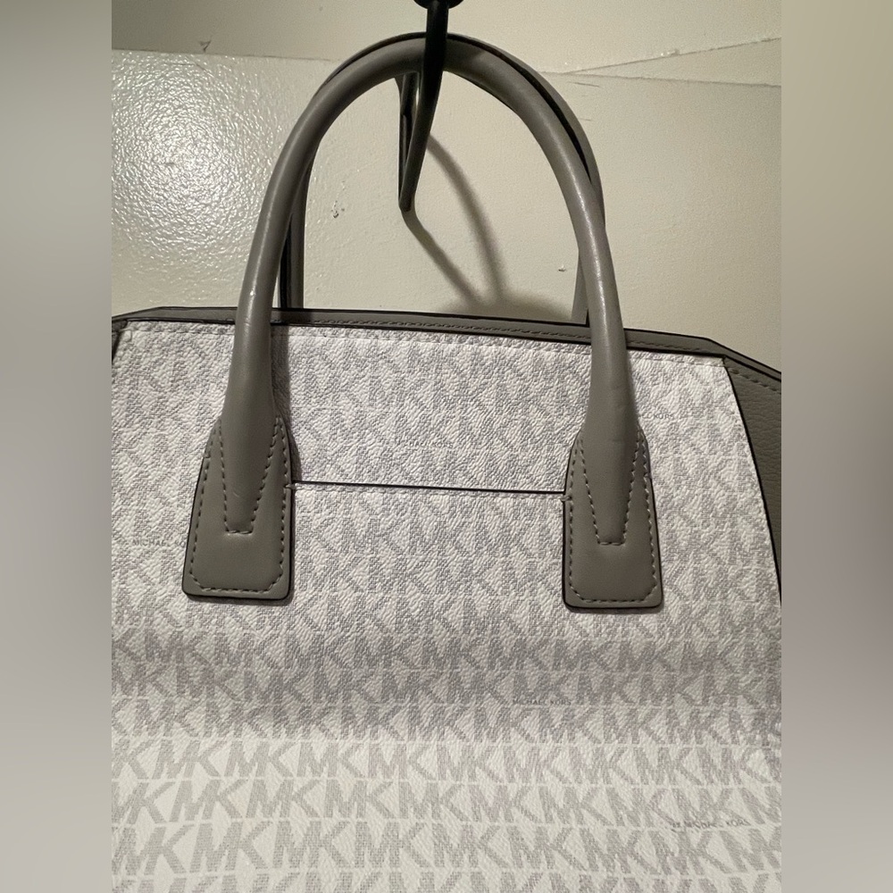Michael Kors Gray and White Satchel - Picture 7 of 14